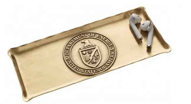 Bronze Lincoln Metal Pencil Tray